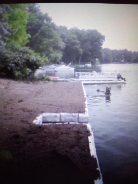 Steel sheet pile seawall for shoreline protection
